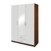 Skriňa ESO 3-dverová 61530 orech/biela Skriňa ESO 3-dverová 61530 orech/biela