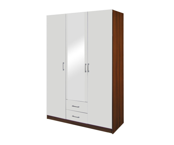 Skriňa ESO 3-dverová 61530 orech/biela Skriňa ESO 3-dverová 61530 orech/biela