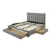 Čalouněná postel Ola 180×200 s matracmi 
