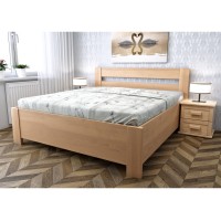 Buková posteľ SANDRA s úložným priestorom 120-140cm